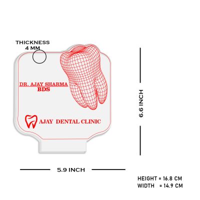 3D Dental Doctor Name Plate (Customized)
